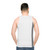 Unisex tank top with an Excel spreadsheet design for nerds and geeks - men back