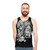 Shieldmaiden Huntress Unisex Tank Top featuring a wolf design - men
