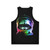 Unisex astronaut raccoon tank top - Back