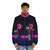 Caravan Springs Lone Mae Puffer Jacket with glowing neon pink details - men front