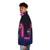 Caravan Springs Lone Mae Puffer Jacket with glowing neon pink details - men side left