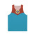 Astroganger unisex tank top featuring retro-futuristic mecha design