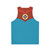 Astroganger unisex tank top featuring retro-futuristic mecha design - Back