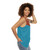 Astroganger unisex tank top featuring retro-futuristic mecha design - women side