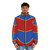 Pilot's Four Stripes Puffer Jacket for Aviation Enthusiasts - men front
