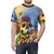 Retro gaming t-shirt featuring high contrast pixel art design inspired by The Secret of Monkey Island - men front