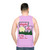 Vintage Unisex Babyfoot Inn Hotel Pink Tank Top - men back