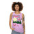 Vintage Unisex Babyfoot Inn Hotel Pink Tank Top - women