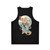 Shiba Inu Unisex Tank Top with Ukiyo-e Inspired Graphic - Back