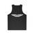 Aston Martin logo on carbon fiber background unisex tank top - Back