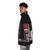 Captain Jack Sparrow inspired puffer jacket with iconic movie branding - men side left