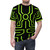 Custom Ben 10 inspired graphic t-shirt with circuit board and alien design - men front