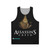 Assassin's Creed inspired unisex tank top with Egyptian-themed graphics