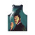 Unisex tank top featuring retro image of actor Vincent Price - Back