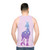 Dreamer Unicorn Silhouette Unisex Tank Top - men back