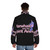 Narwhal puffer jacket with a cute, legendary animal design - men back