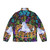 Puffer jacket featuring the last unicorn in captivity from the fantasy novel and film - Back