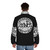 Camembert Electrique puffer jacket with psychedelic 70s music inspired design - men back