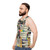 Retro VHS unisex tank top with pop art design - men side
