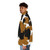 Calico cat fur print puffer jacket - men side left