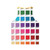 Pantone-inspired unisex tank top displaying various color shades - Back
