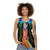 Psychedelic unisex tank top with skull and bone motif - women
