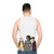 Sex Education Olivia Ruby and Anwar Unisex Tank Top - men back