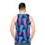 Luminescent jellyfish unisex tank top - men back
