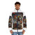 Colossus superhero puffer jacket, insulated winter coat with comic book design - men front
