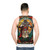Assassin's Creed stained glass mosaic unisex tank top - men back