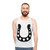 Lucky horseshoe design on a unisex tank top - men
