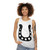 Lucky horseshoe design on a unisex tank top - women