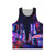 Unisex psychedelic neon nights tank top