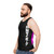 Retro 80s vaporwave aesthetic unisex tank top - men side