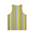Gene Davis Art Unisex Tank Top - Back
