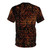 Grunge tribal ethnic pattern t-shirt with bronze and gold colors - Back