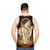 Artemis Unisex Tank Top with Starry Night and Greek Goddess Design - men back