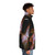 Puffer jacket featuring the stunning Butterfly Nebula in space - men side right