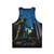 Sewer Surfers Unisex Tank Top featuring ninja turtles, space exploration, and urban landscape design - Back