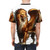 Mystical griffin fantasy art t-shirt design - men back