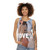 Unisex cat tank top with a stylish kitty cat design, perfect for music lovers - women