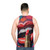 Lipstick art unisex tank top - men back