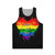 Rainbow love is love unisex tank top