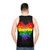 Rainbow love is love unisex tank top - men back