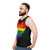 Rainbow love is love unisex tank top - men side