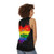 Rainbow love is love unisex tank top - women back