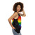 Rainbow love is love unisex tank top - women side