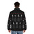Bushido Code Samurai Puffer Jacket in Black - men back
