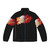 Burning fractal puffer jacket with mesmerizing cosmic design