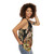 Art History Unisex Tank Top with Vibrant Floral and Portrait Designs - women side